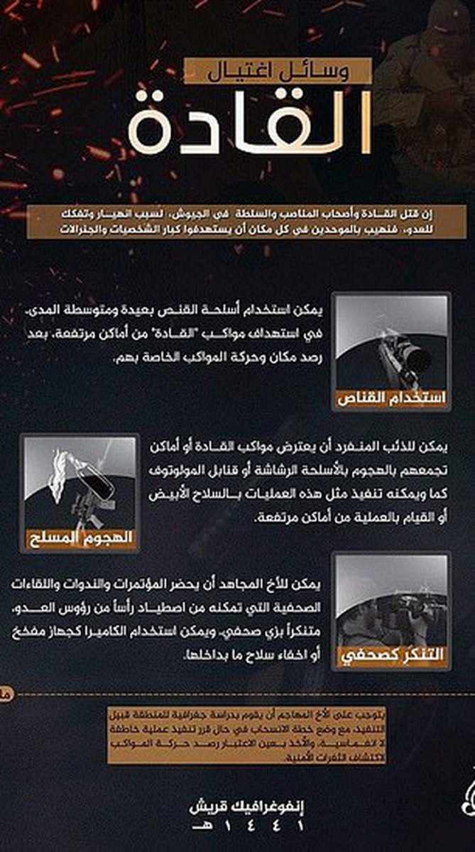 Manual de instrucciones del ISIS en el que insta a sus combatientes 
