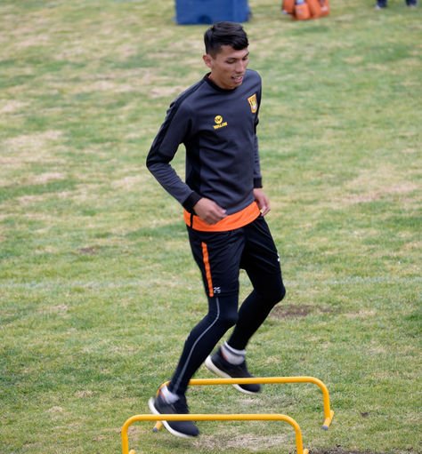 Ronaldo Sánchez en una práctica anterior en Achumani.