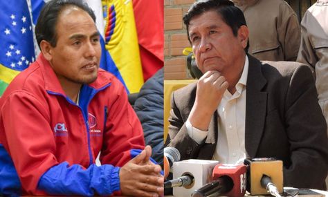 El ministro de Deportes, Milton Navarro, y el presidente de la Federación, César Salinas