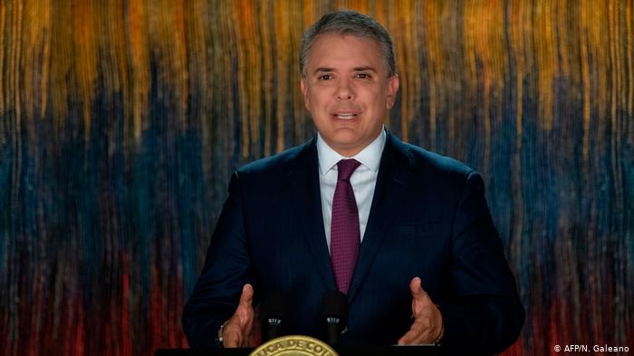 Kolumbien Bogota Präsident Ivan Duque (AFP/N. Galeano)