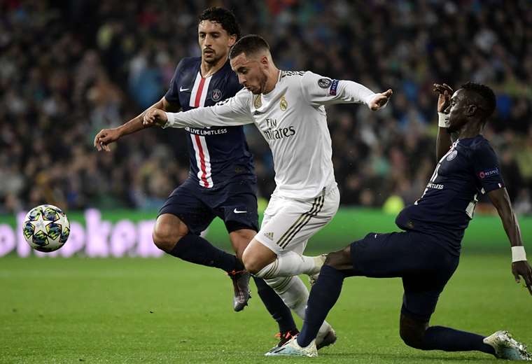 El partido ganó en emociones sobre el final. El resultado final fue 2-2 en el Bernabéu. Foto. AFP