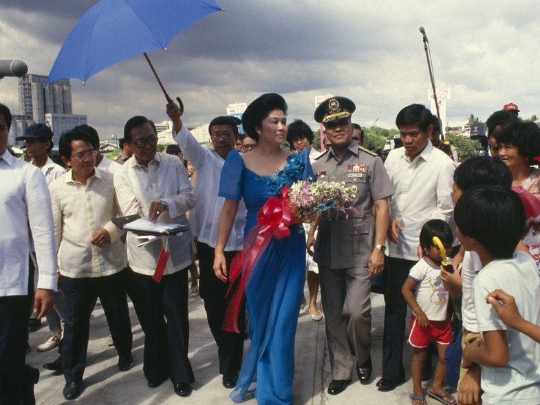Imelda Marcos en 1985. Imelda Marcos en 1985.