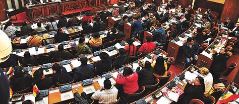 Sesión. Tratamiento de un proyecto de ley en la Cámara de Diputados de la Asamblea Legislativa. 