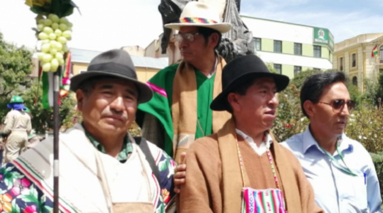 Los representantes de la Conamaq. | ANF