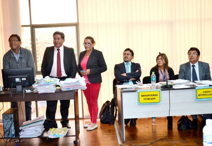 AUDIENCIA DE JUICIO DE LA EXJUEZ PATRICIA PACAJES.