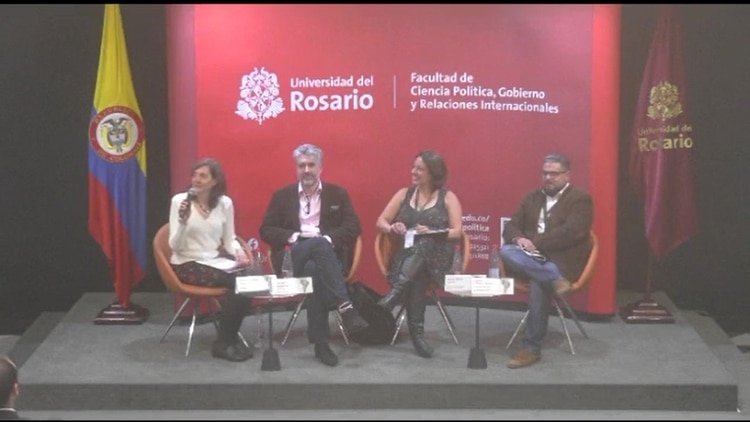 Panelistas del II Seminario Internacional Crimen Organizado en las Américas. (Foto: Captura de pantalla/Facebook InSight Crime)