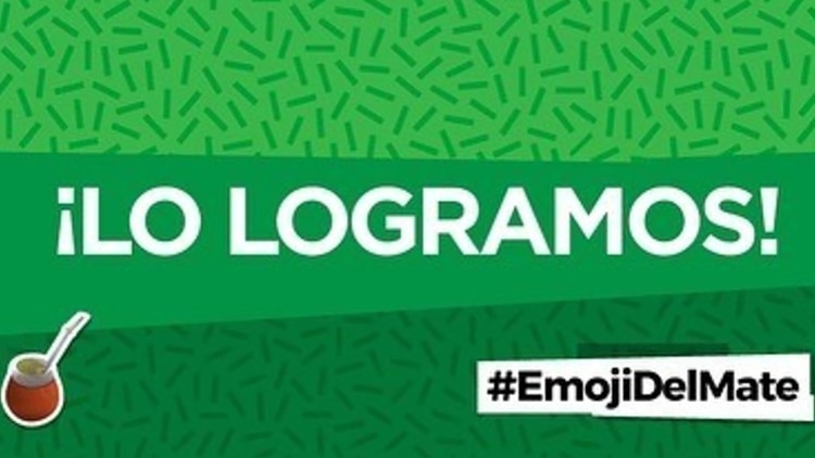 La cuenta de Twitter @emojidelmate_ok, fue la que se usó para dar a conocer la propuesta de incluir al mate como icono (Foto: @emojidelmate_ok)