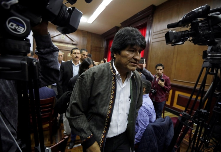 Evo Morales. REUTERS/Luis Cortes
