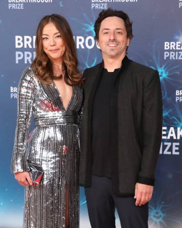 Sergey Brin y su esposa Nicole Shanahan, en California, el pasado noviembre.