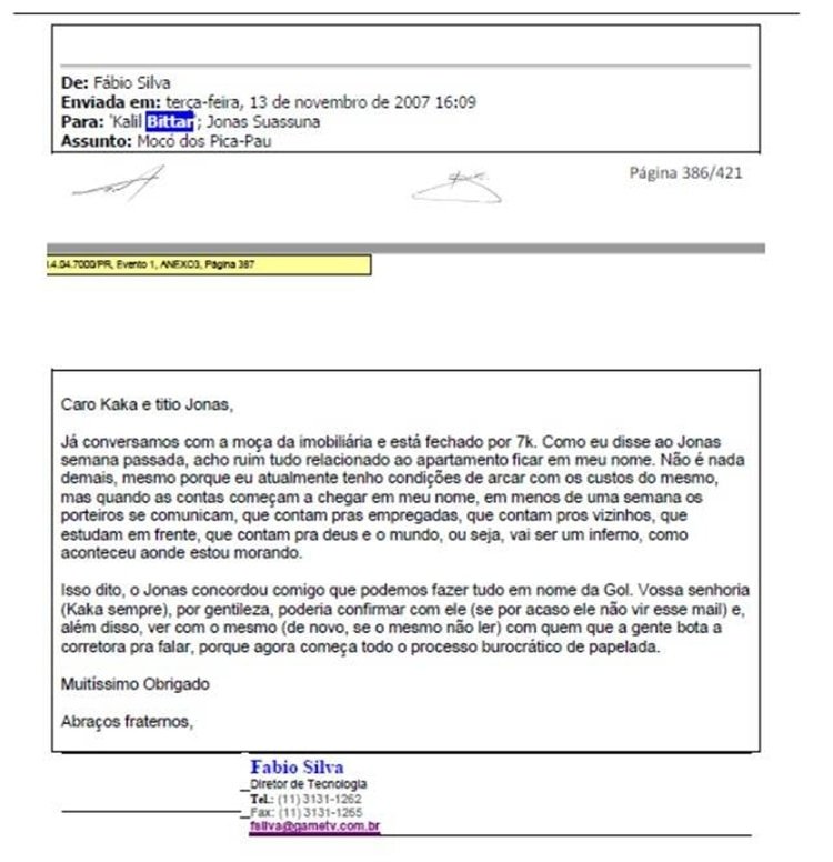 El correo electrónico de Lulinha