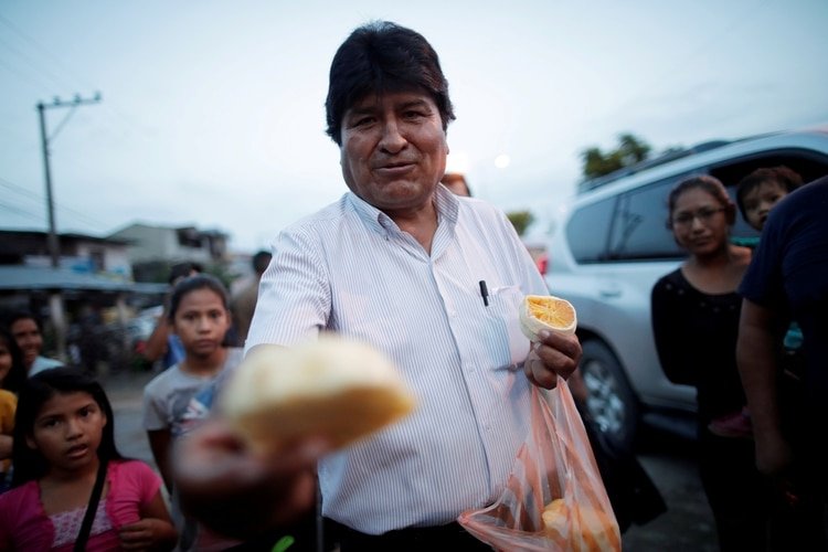 Evo Morales se encuentra en la Argentina