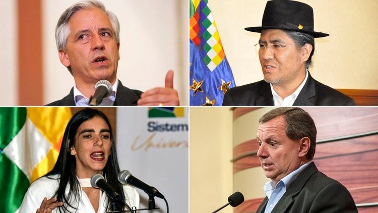 Álvaro García Linera, Diego Pary Rodríguez, Gabriela Montaño y José Alberto Gonzáles llegaron junto a Evo Morales a Buenos Aires