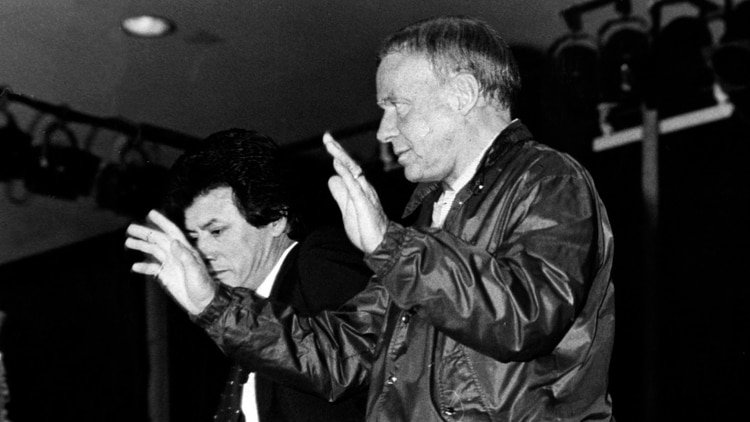 Frank Sinatra y Palito Ortega (Prensa Penguin Random House)