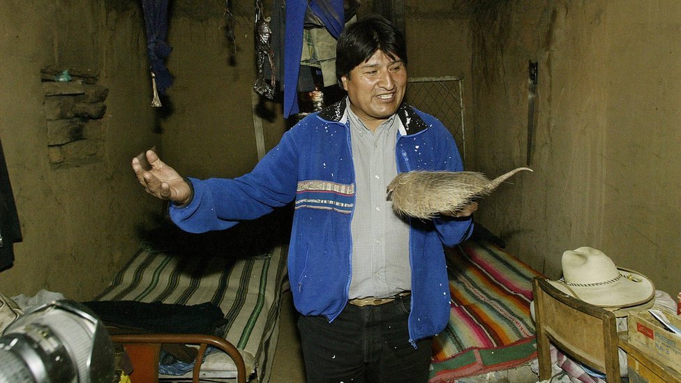 Evo Morales en Orinoca