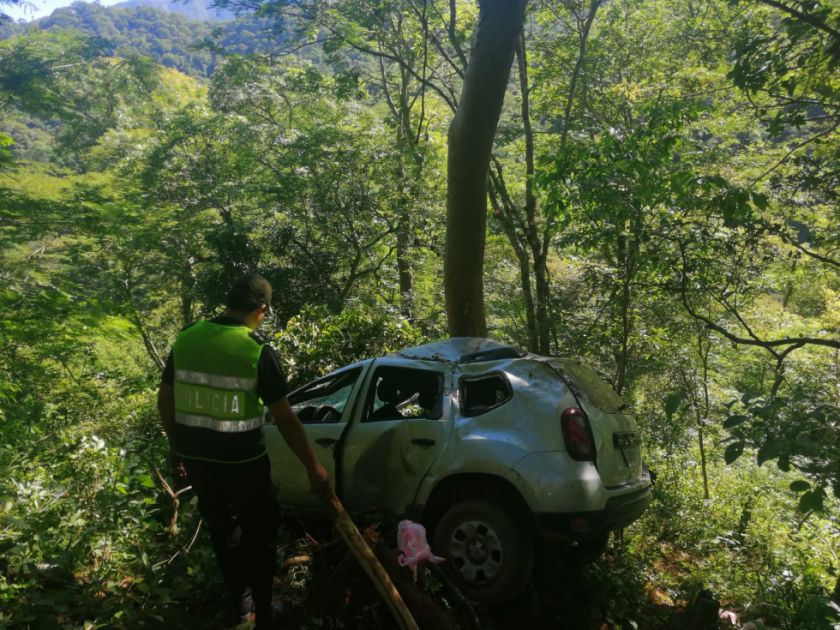 Accidente camino a Monteagudo deja cuatro personas heridas
