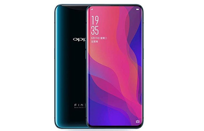 Oppo Find X, frontal y trasera