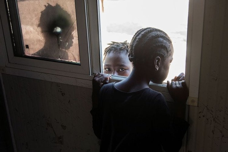 Niños en un campamento de la ONU en Puerto Príncipe. Haití. REUTERS/Valerie Baeriswyl