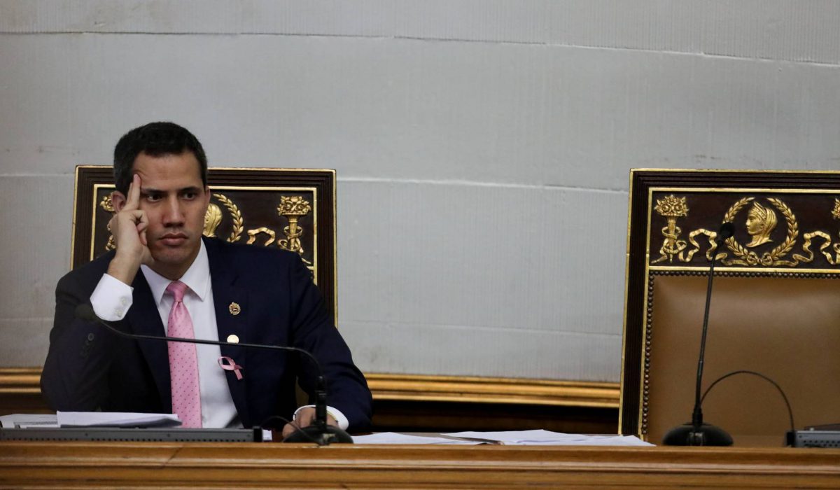 Juan Guaidó, en la Asamblea Nacional, en Octubre.