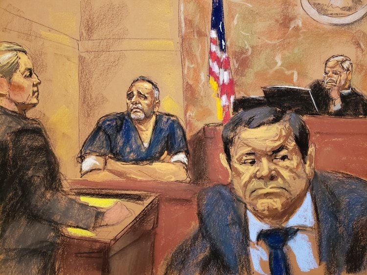 El Chapo durante su juicio (Foto: REUTERS/Jane Rosenberg NO RESALES. NO ARCHIVES)