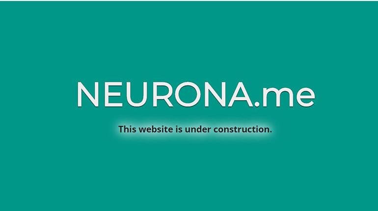 Captura de pantalla del sitio web de Neurona.