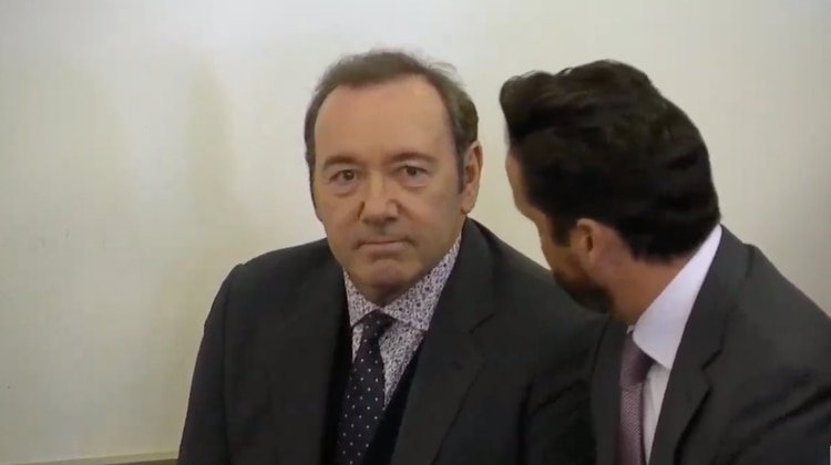 Spacey durante una comparecencia en uno de los juicios en su contra por acoso sexual