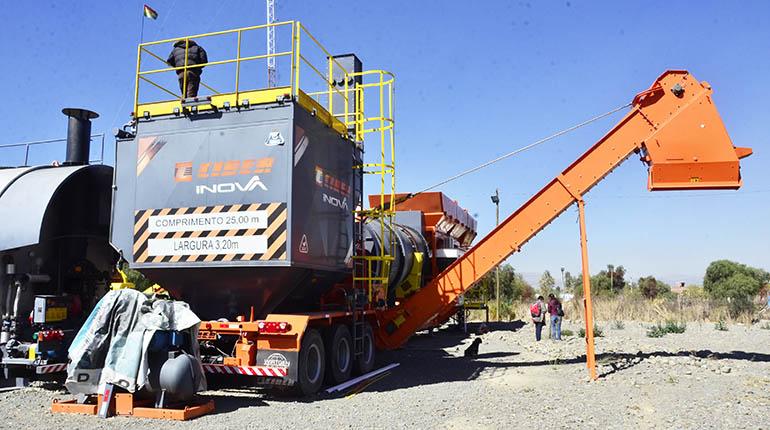 La planta de asfalto que se adquirió irregularmente, pero no se pagó. | Hernán Andia