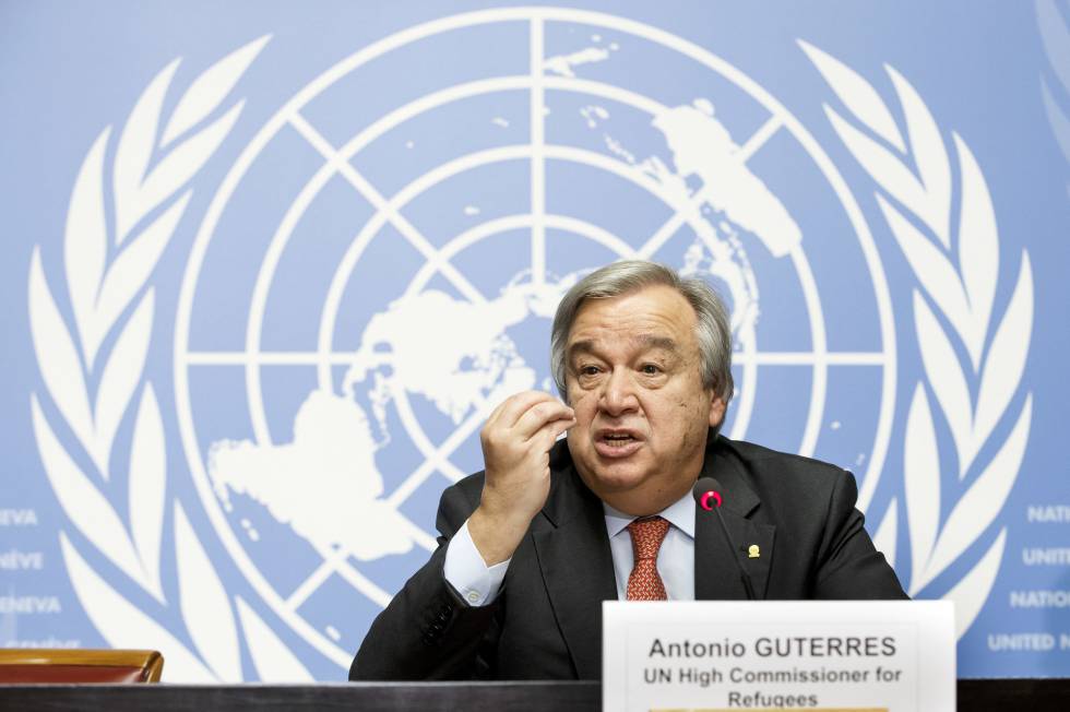 Resultado de imagen para El secretario general de la ONU, António Guterres