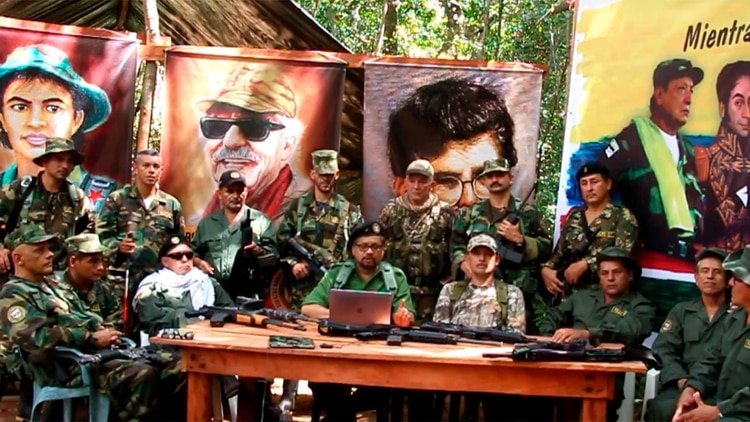 Anuncio del rearme de la facción de las FARC encabezadas por 