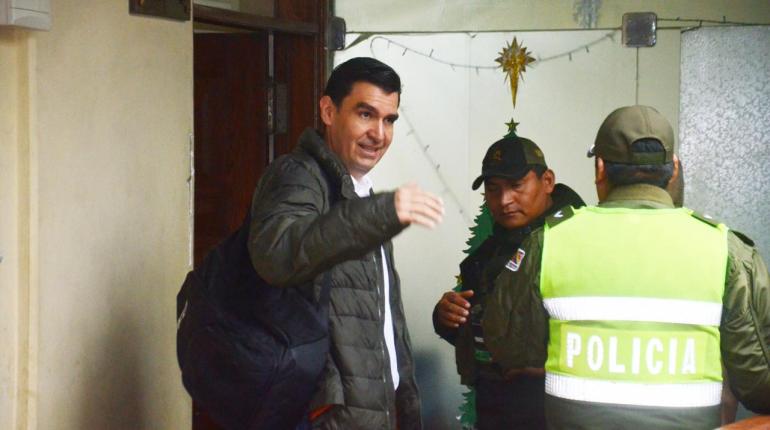 El alcalde José María Leyes después de su audiencia. | Pablo Rivera