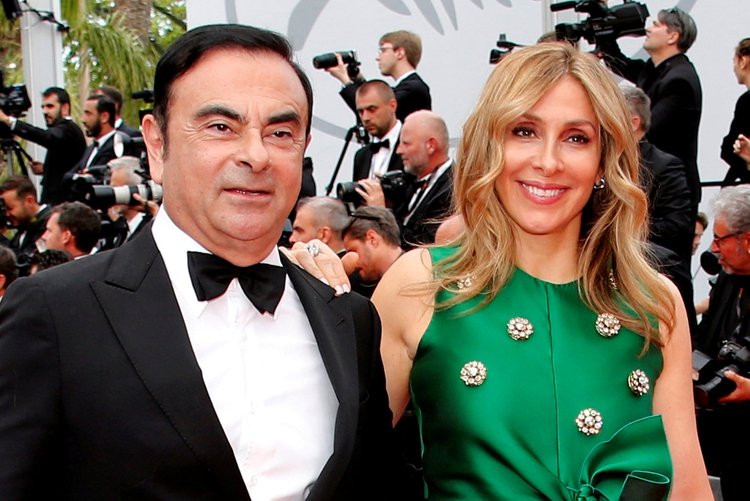 Tiempos felices y de alfombra roja para Carlos y Carole Ghosn. Esta fotografía fue tomada en el 70º Festival de Cine de Cannes en 2017, durante la proyección de la película 