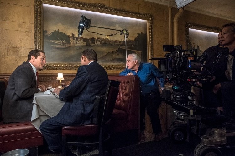 Martin Scorsese en pleno rodaje de 