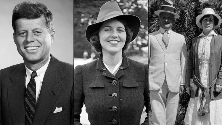 Rosemary (centro) fue la primera de las hijas del matrimonio de Joseph y Rose Kennedy. La ocultaron casi toda su vida. Fue el secreto mejor guardado del clan, en tiempos que la familia brillaba y uno de sus miembros era presidente de los Estados Unidos