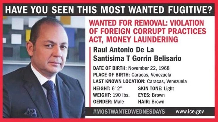 Raúl Gorrín, propietario de Globovisión, es buscado por la Justicia de EEUU