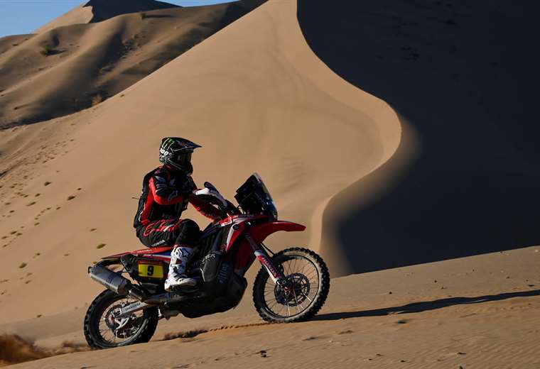 Ricky Brabec en plena competencia. Foto: AFP