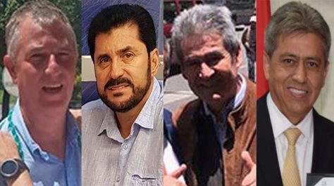 Aparecen de izquierda a derecha: Branko Marinkovic, Guido Nayar, José Luis Paredes y Mario Cossío. 