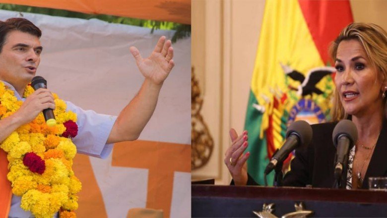 Presienta Jeanine Añez llega a Tarija para reunirse con alcalde Rodrigo Paz