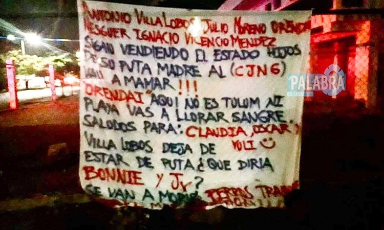 El 11 de enero fueron localizadas tres cabezas humanas junto a una narcomanta (Foto: Especial)