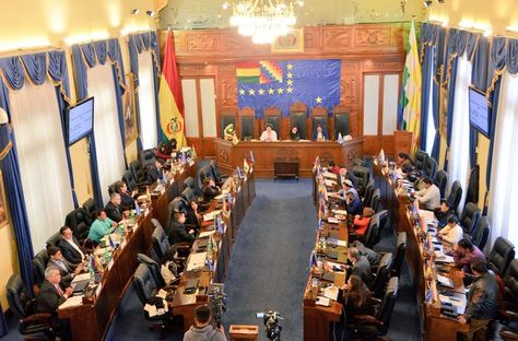 Sesión de la Cámara de Senadores. Foto: @SenadoBolivia 