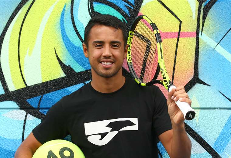 El tenista boliviano abrirá el Grand Slam de Australia frente a Rafael Nadal. Foto. Prensa Dellien