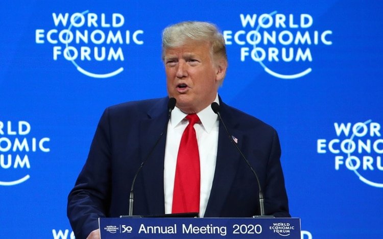 Donald Trump en el Foro Económico de Davos (Reuters)