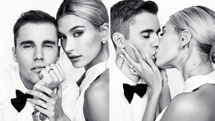 Hailey Bieber y Justin Bieber (Foto: Instagram @Haileybieber)