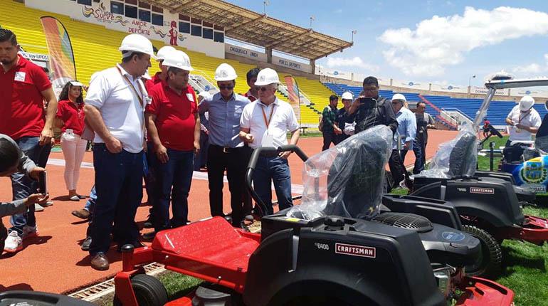 Inspección de Odebo a los escenarios en Sucre. | Prensa COB