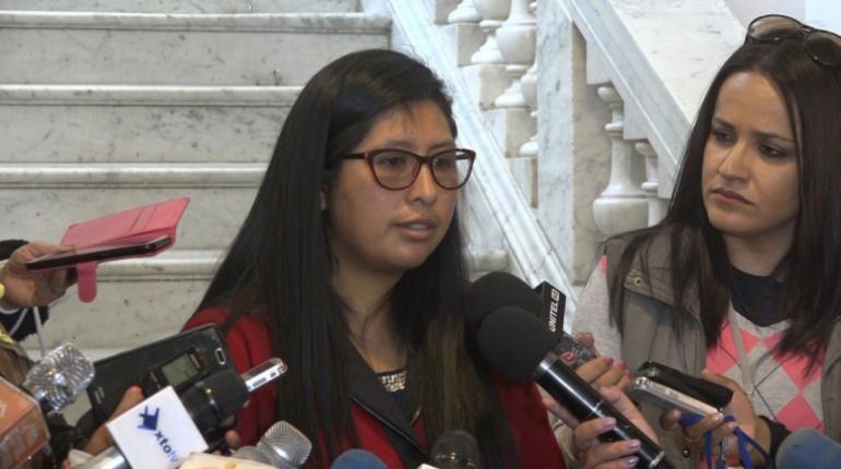 La presidenta del Senado, Eva Copa. | Foto: @SenadoBolivia ·