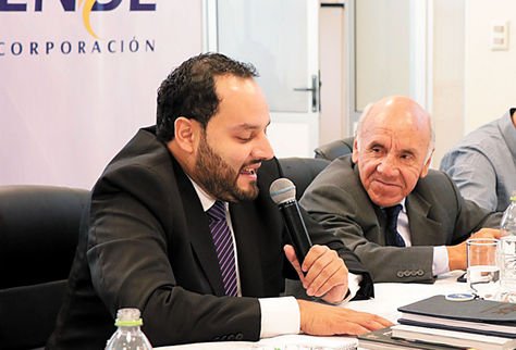 Los presidentes de YPFB y ENDE.
