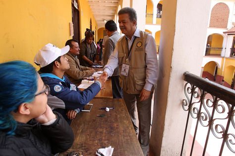 El jefe de misión de la OEA durante las elecciones 2019. Foto: Archivo