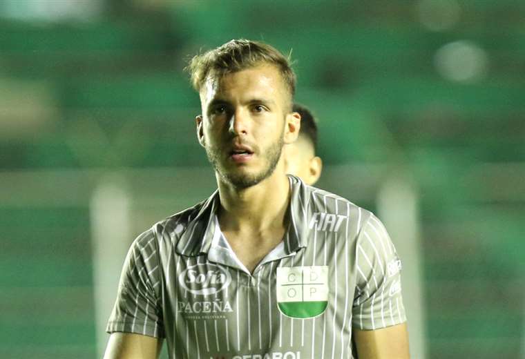 Rodrigo Banegas, arquero titular de Oriente Petrolero. Foto. Jorge Ibáñez 