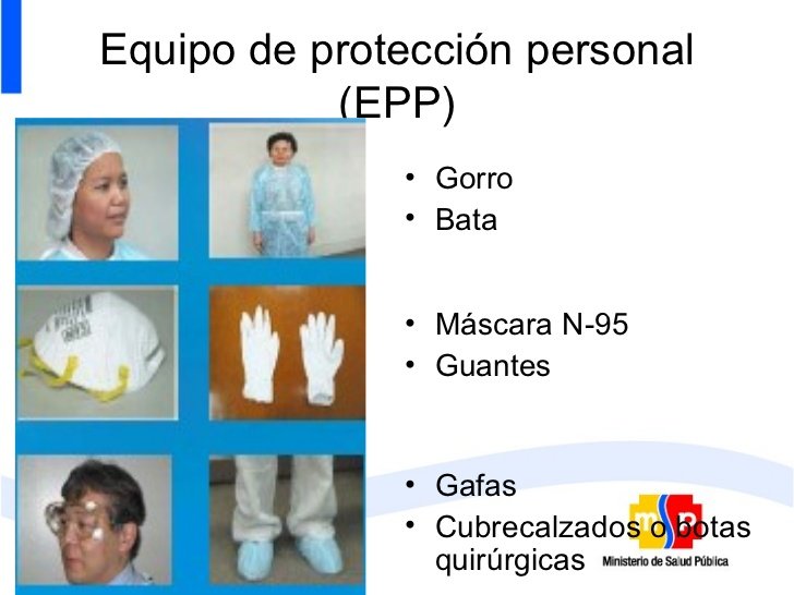 Resultado de imagen para Equipos Personales de Protección para bioseguridad"