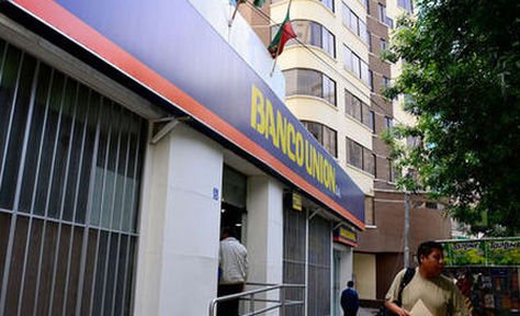 Una de las sucursales del Banco Unión.