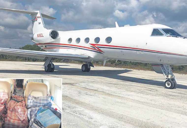 La droga iba en bolsones de uso doméstico en el jet con matrícula estadounidense 