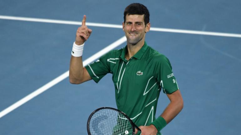 El serbio Novak Djokovic luego de su triunfo. | AFP